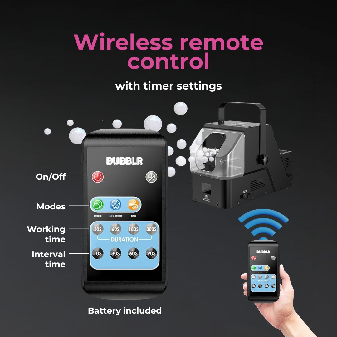 Bubble Fog Machine Pro 3-in-1